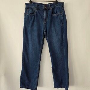 Tommy Bahama Jeans Blue Straight Leg Cotton Tencel Blend Mens 34x28